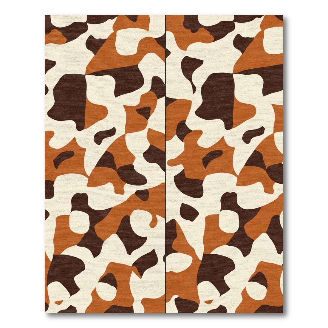 Tawny Ochre Abstract Camouflage Rug