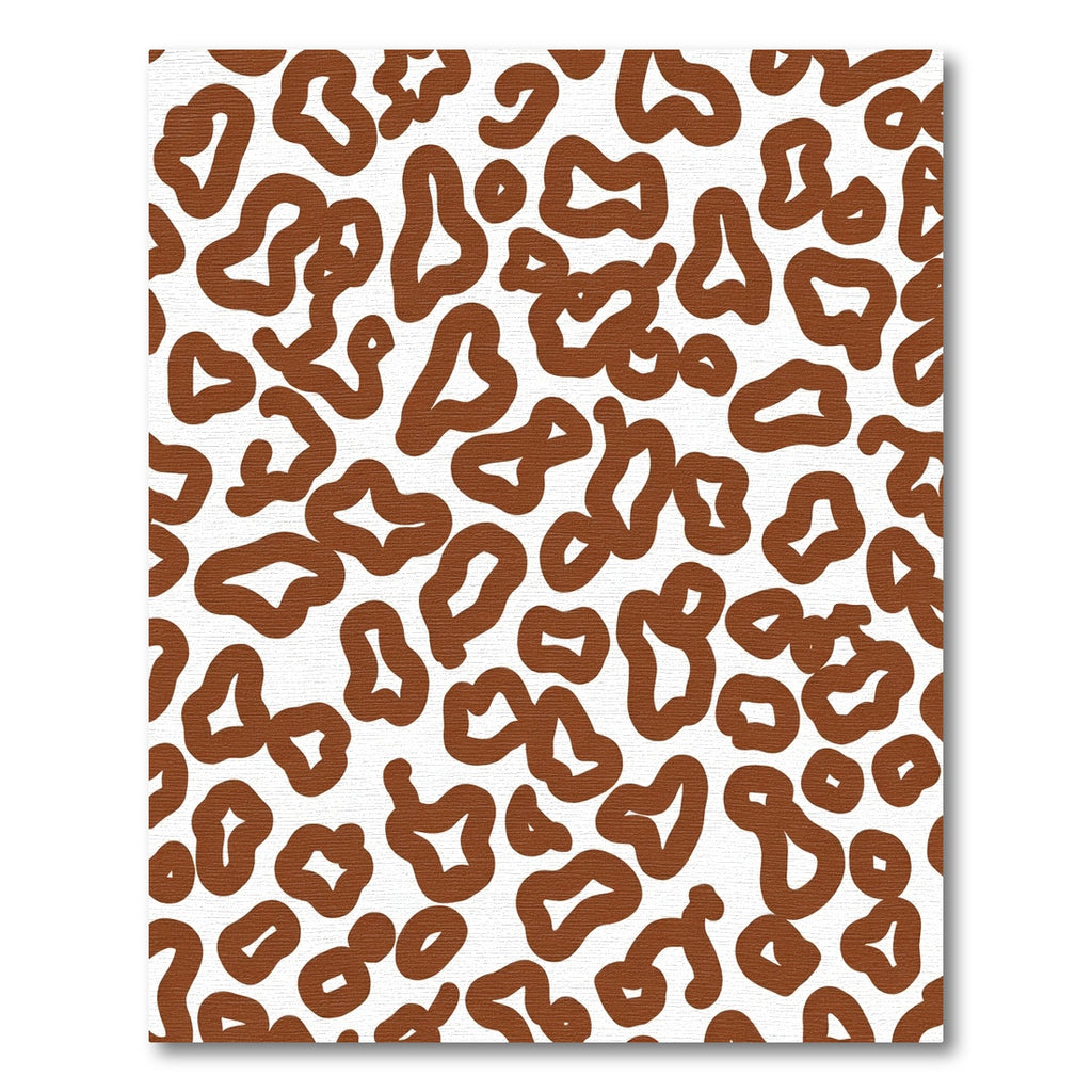 Brown Spotted Animal Print Rug