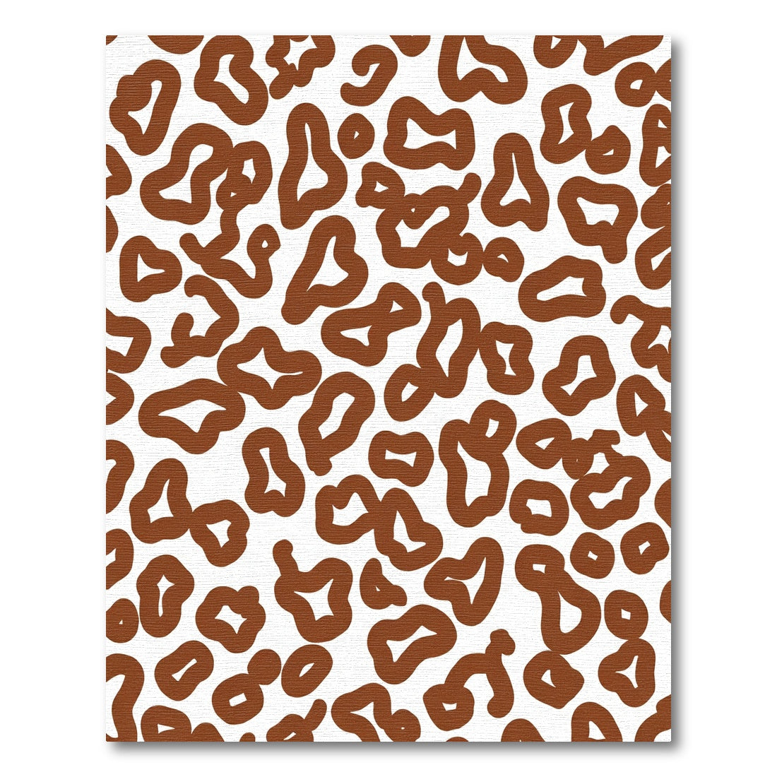 Brown Spotted Animal Print Rug