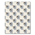 Gray Blue Abstract Organic Form Rug