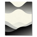 Monochromatic Gradient Wavy Landscape Rug