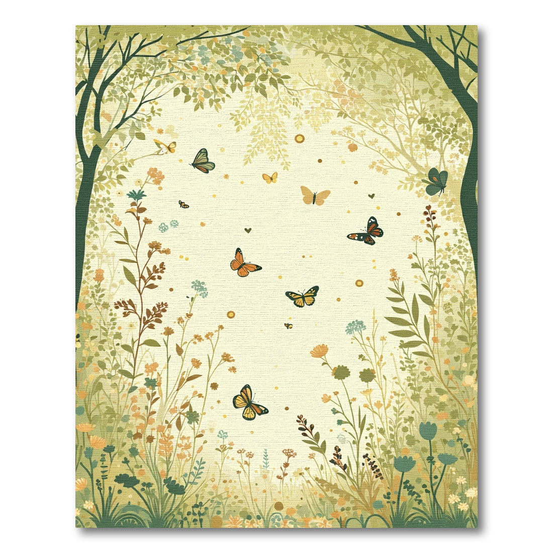Fluttering Garden Bloom Meadow Rug