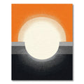 Orange Cream Sunburst Ray Rug