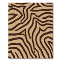 Earthy Brown Animalistic Stripe Rug
