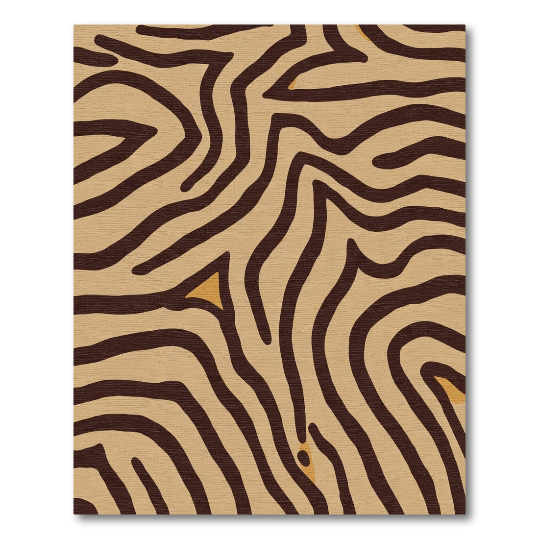 Earthy Brown Animalistic Stripe Rug