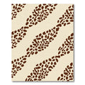 Brown Spotted Diagonal Band Rug