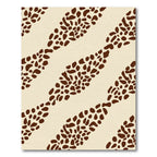 Brown Spotted Diagonal Band Rug