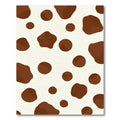 Brown and Cream Cow Spots Rug