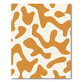 Warm Ochre Abstract Blob Rug