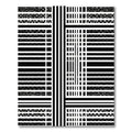 Monochromatic Grid Abstract Weave Rug