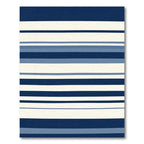 Varied Blue Stripes Rug