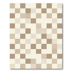 Neutral Tone Abstract Square Collection Rug