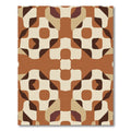 Earthy Tones Abstract Geometric Blend Rug