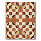 Earthy Tones Abstract Geometric Blend Rug
