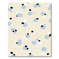 Soft Blue Abstract Scatter Dot Rug