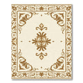 Traditional Beige Floral Scroll Rug