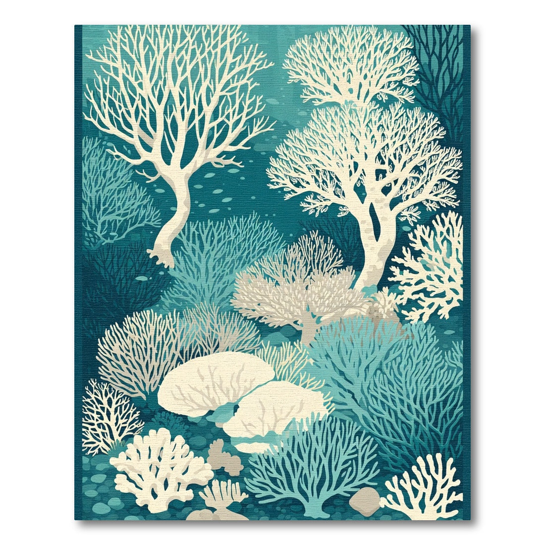 Deep Sea Coral Branch Garden Rug