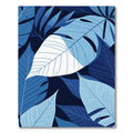 Deep Blue Tropical Foliage Rug