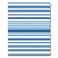 Marine Blue Horizontal Stripe Rug