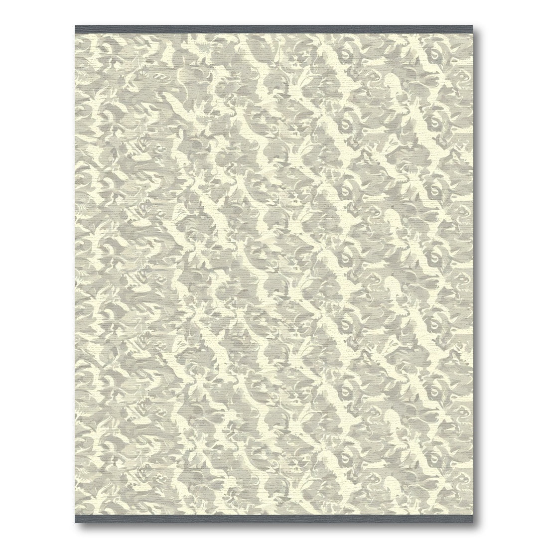 Light Gray Abstract Floral Damask Rug