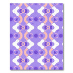 Lavender Purple Abstract Organic Shapes Rug