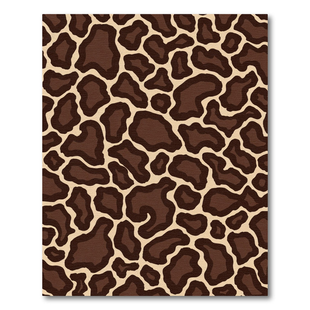 Brown Tan Spotted Animal Print Rug