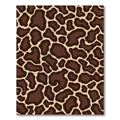 Brown Tan Spotted Animal Print Rug