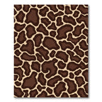 Brown Tan Spotted Animal Print Rug