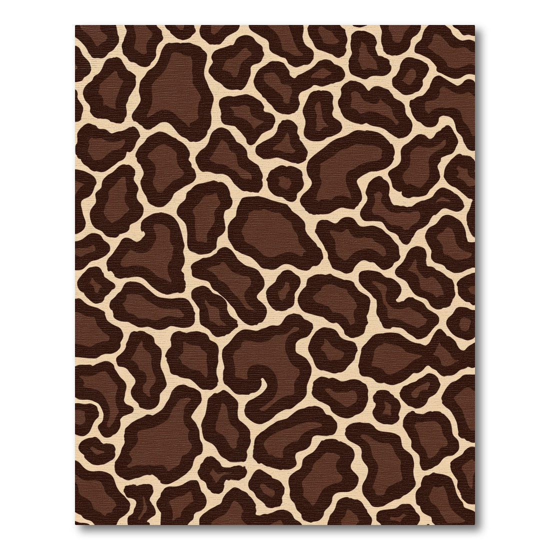 Brown Tan Spotted Animal Print Rug