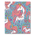 Whimsical Pink Unicorn Flower Garden Rug
