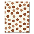 Earthy Brown Polka Dot Circles Rug
