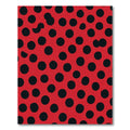 Classic Red Black Polka Dot Rug