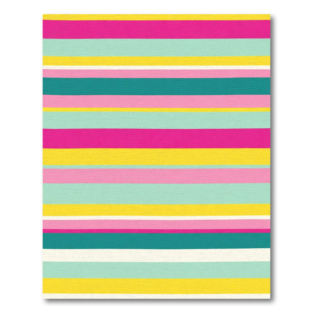 Vibrant Horizontal Candy Stripes Rug