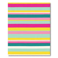Vibrant Horizontal Candy Stripes Rug