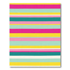 Vibrant Horizontal Candy Stripes Rug