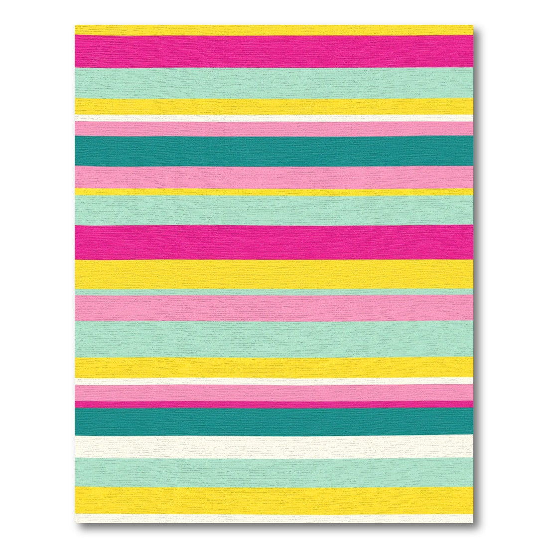 Vibrant Horizontal Candy Stripes Rug