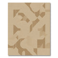 Neutral Monochromatic Abstract Geometric Layers Rug