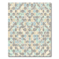 Geometric Abstract Square Grid Rug
