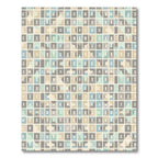 Geometric Abstract Square Grid Rug