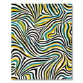 Bold Zebra Stripe Wave Rug