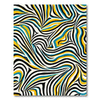 Bold Zebra Stripe Wave Rug