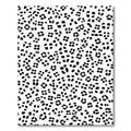Chic Black White Spots Spread Rug