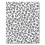 Chic Black White Spots Spread Rug