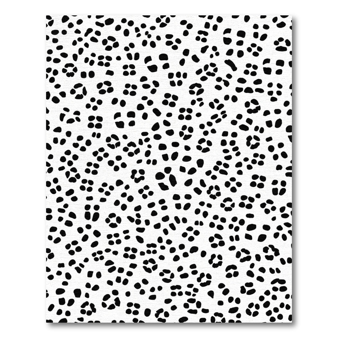 Chic Black White Spots Spread Rug