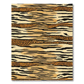Bold Tiger Stripe Leopard Blend Rug