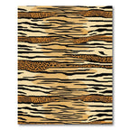 Bold Tiger Stripe Leopard Blend Rug