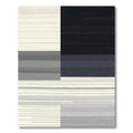 Subtle Striped Geometric Gradient Arrangement Rug