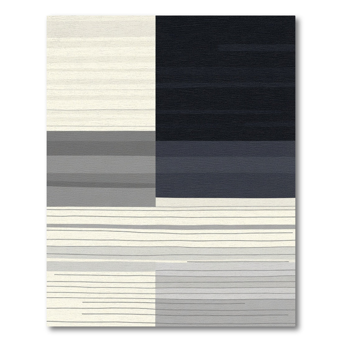 Subtle Striped Geometric Gradient Arrangement Rug