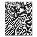 Wild Black White Zebra Lines Rug