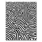 Wild Black White Zebra Lines Rug
